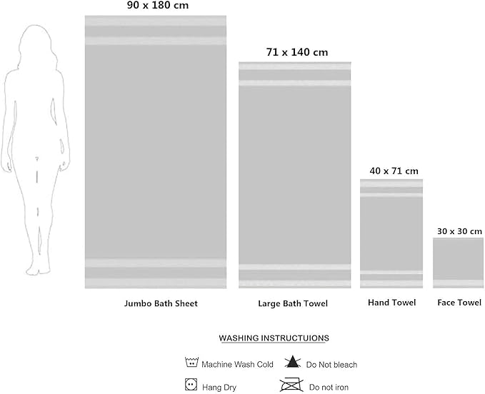 CASA COPENHAGEN Solitaire Designed in Denmark 600 GSM Hotel & Spa Decorative Kitchen & Bathroom Egyptian Cotton 6 Piece Towel Set, Includes 2 Bath Towels 2 Hand Towels 2 Washcloths – Purple Rose