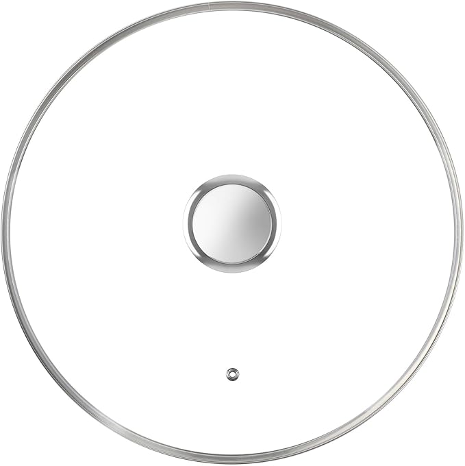 11 Inch Pan Lid for Frying Pan, Skillet, 4mm Clear Tempered Glass, Compatible with Dishwasher and Ovens