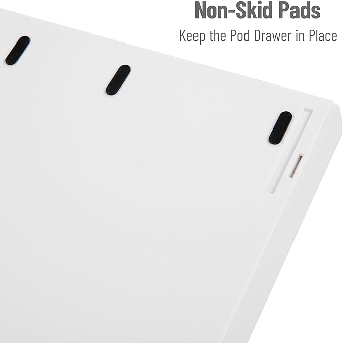 Mind Reader Single Serve Coffee Pod Drawer, 30 Pod Capacity, Countertop Organizer, 10.5"L x 12.75"W x 2.5"H, White