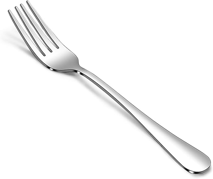 Salad Forks Mirror Polished Stainless Steel Dessert Forks Set, Silverware Dishwasher Safe Use for Home Kitchen Party Restaurant- Set of 12, 6.9 Inches