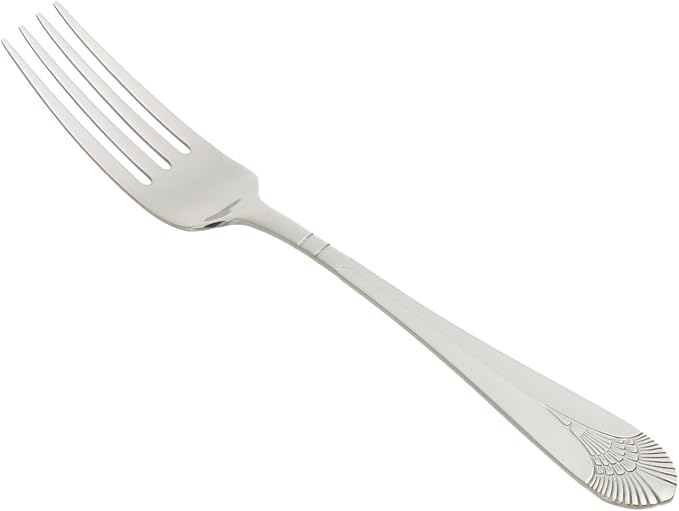 Winco Peacock Stainless-Steel Table Fork, Extra Heavyweight, 9" (12 Pack)