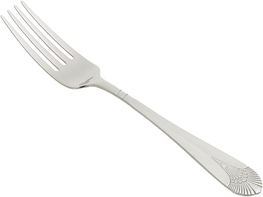 Winco Peacock Stainless-Steel Table Fork, Extra Heavyweight, 9" (12 Pack)