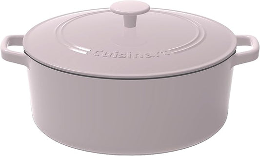 Cuisinart Chef's Classic Enameled Cast Iron Round Covered Casserole (Lilac, 7- Quart)