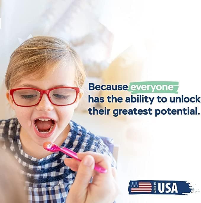 TalkTools Smooth Magenta Spoons | Provides oral awareness during feeding | Encourages lip closure | Normalize acceptance of foods with a variety of textures - 12 Pack