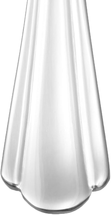 Amazon Basics Stainless Steel Dinner Forks with Scalloped Edge, Pack of 12, Silver