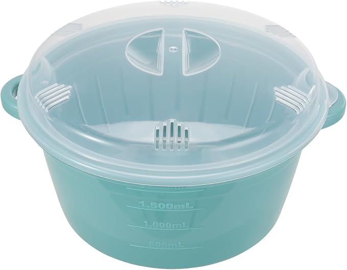 Microwave Steamer for Vegetables, Microwave Cookware with Lid, 2.5L Capacity, Perfect Cooker Bowl for Steaming Broccoli & Pasta