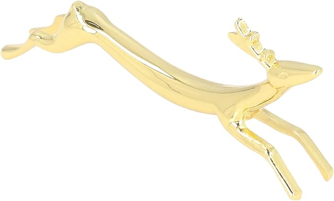 GOTOTOP 4Pcs Chopstick Rest, Reusable Cute Animal Gold Chopstick Holder for Home Restaurant Party (Little Deer Pattern)