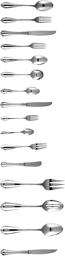Fortessa Forge 18/10 Stainless Steel Flatware Salad/Dessert Fork, Set of 12