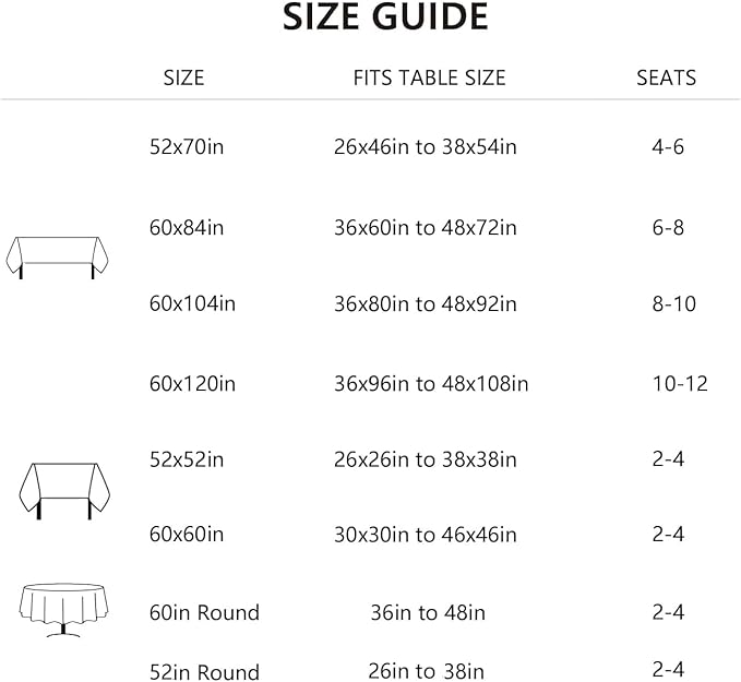 Linen Tablecloth for Rectangle Table, Farmhouse Style Neutral Tablecloth, Water Resistant Burlap Tablecloths for Dining Table Farmhouse Kitchen, 52x70 Inch Natural