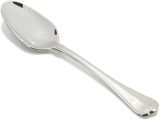Fortessa San Marco 18/10 Stainless Steel Flatware Dessert/Oval Soup Spoon, Set of 12