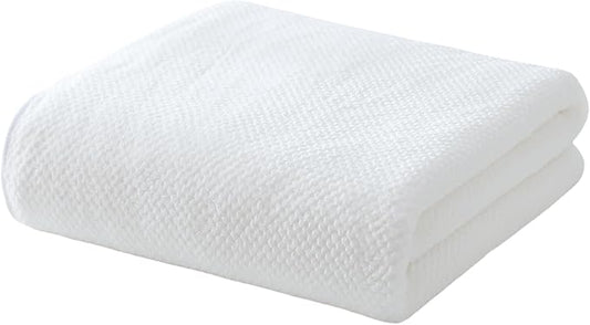 40x80 Inches Bath Sheets Towels for Adults Oversized Bath Towels Extra Large Luxury Super Soft Absorbent Quick Dry Microfiber (White,1PCS)