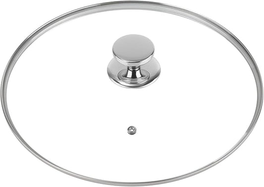 6.5 Inch Pan Lid for Frying Pan, Skillet, 4mm Clear Tempered Glass, Compatible with Dishwasher and Ovens