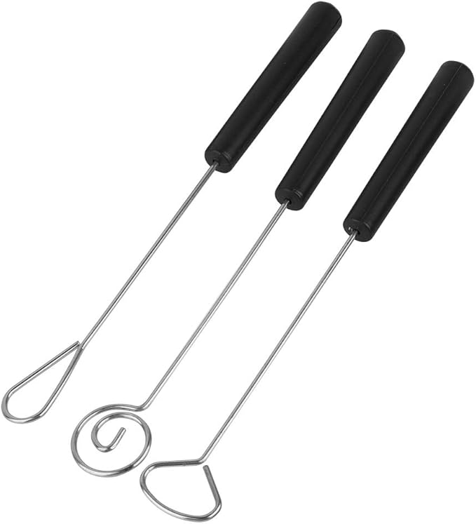 Set of 10 Stainless Steel Split Chocolate Forks Hot Pot DIY Decorative Tools Pralines and Trüffel