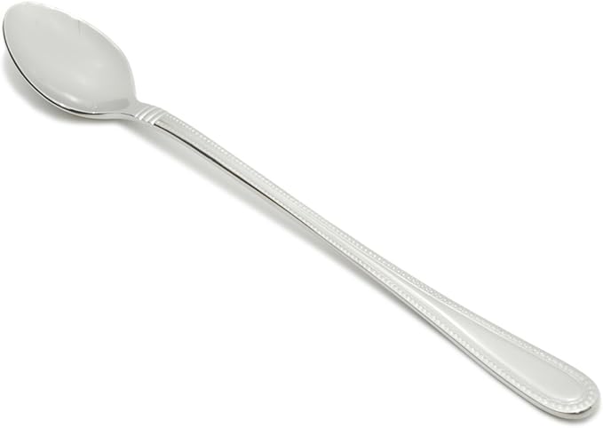 Fortessa Caviar 18/10 Stainless Steel Flatware Iced Tea Spoon, Set of 12