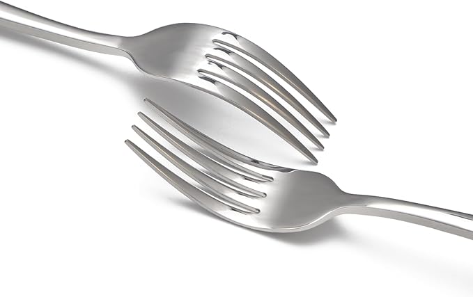8-Piece Dinner Forks Set, Food Grade Stainless Steel Silverware Fork, Flatware Forks Use for Home, Kitchen, Restaurant, Dishwasher safe - 8.1 Inches