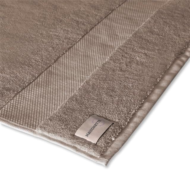 Maisonette Elegance 100% Organic Cotton Turkish Hand Towels - Soft, Absorbent Washcloths for Face - Ideal Quick Dry Large Towel Wash Cloth Set for Bathroom - (20" x 30", 4 Pack) - Light Brown (Dune)