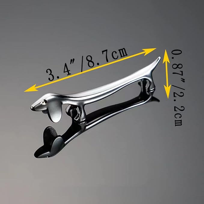 4 Pieces Chopsticks Holder Rest Pillow Zinc Alloy Chopstick Rack Stand for Spoon Fork Knife Tableware Brush Home Kitchen Table Decoration (Dachshund)