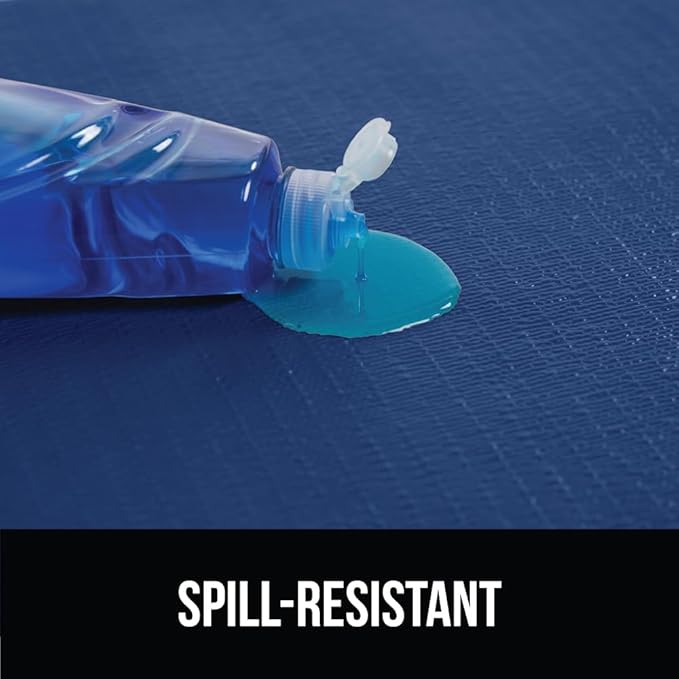 GORILLA GRIP DripGuard Shelf Liner, Non Adhesive Drawer and Kitchen Cabinet Protector, 24x240 Inch, Slip Resistant BPA Free Smooth Surface Plastic Liners for Cabinets, Bathrooms, Closets, Navy Blue