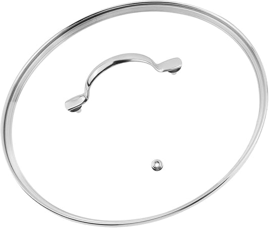 Woogim 11 Inch Tempered Glass Lids with Stainless Steel Handle,Steam Vent Design,Dishwasher Safe and Oven Up to 480℉,Well-sealed Pot Cover Fits Frying Pans,Casseroles & Skillets
