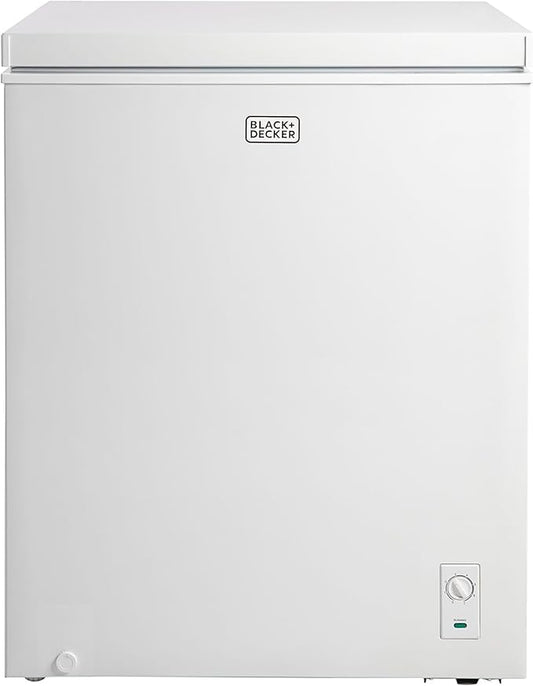 BLACK+DECKER 5.0 Cu. Ft. Chest Freezer, Holds up to 175 Lbs. of Frozen Food with Organizer Basket