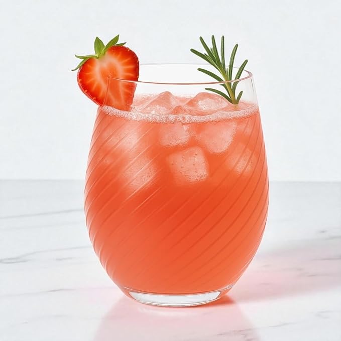 40 count Origami Ripple Unbreakable Stemless Plastic Wine Champagne Whiskey Glasses Elegant Durable Disposable Indoor Outdoor Ideal for Home, Bars, Wedding, Ribbed 12 Ounce Cups (Twiselle Clear)