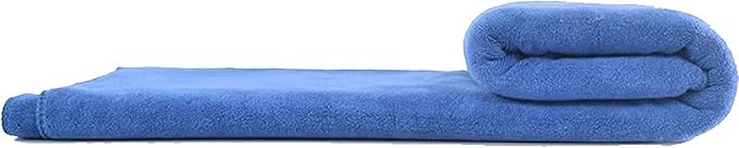 MYLSMPLE Luxury Microfiber Bath Towel Bath Sheet Beach Spa Extra Large Soft Absorbent Towel (36 Inch X 72 Inch, Light Blue)