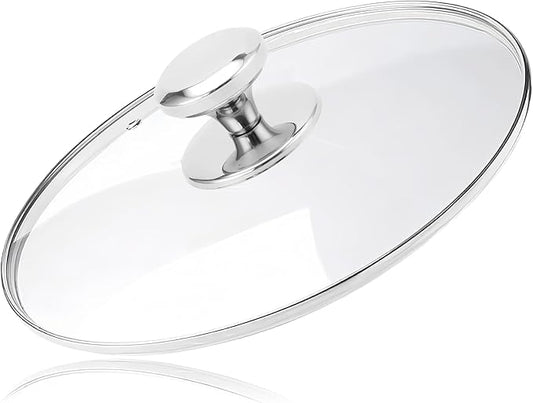 8 Inch Tempered Glass Lid for Replacement, Pot Cover for Pots and Pans, 6,8,9.5,10.5,11,12,12.5 Inch Universal Pan Lid for Pots Skillets