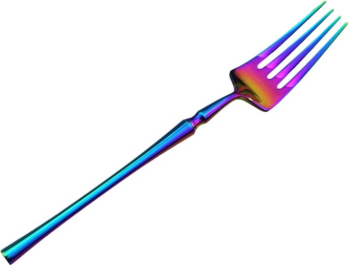 Gugrida 20 piece Rainbow Flatware Set 304 Stainless Steel Fork Spoon Cutlery Luxury Mirror Polished Colorful Silverware, Dishwasher Safe, Service for 4