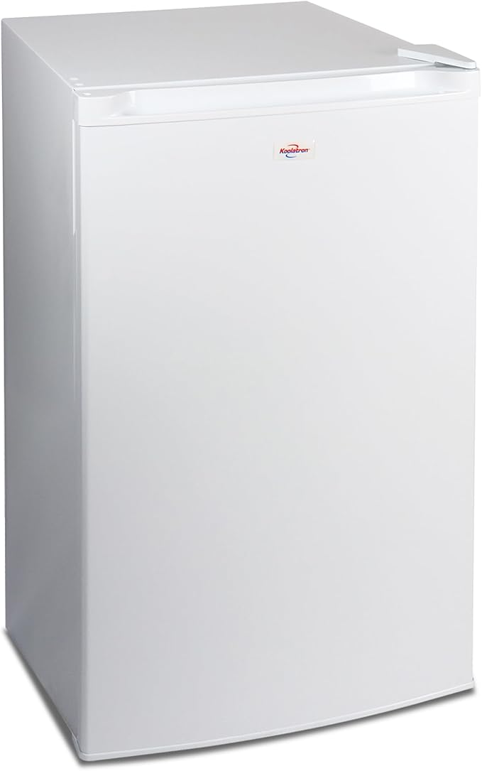 Koolatron 3.1 Cubic Feet Capacity White Upright freezer – 3 Wire Baskets, Garage Ready, Meat Storage, Manual Defrost, Space Saving, Congelador For Home, Apartment, Basement, Dorm, Room