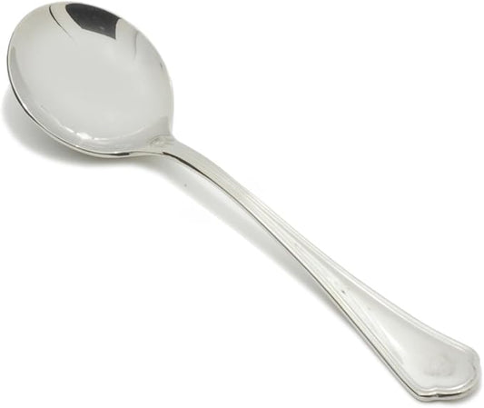 Fortessa Medici 18/10 Stainless Steel Flatware Bouillon Spoon, Set of 12