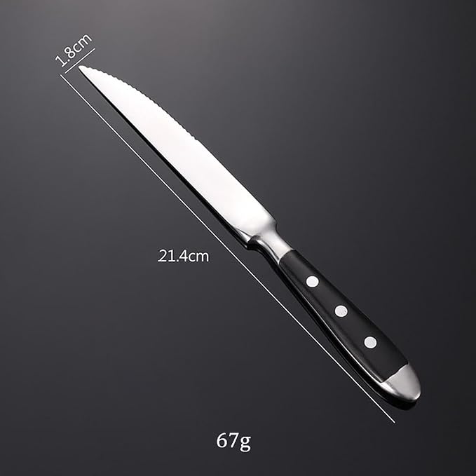 IKXO 36 Pieces Black Silverware Set, Black Flatware Set, Food-Grade Stainless Steel Cutlery Set for 6, Tableware Eating Utensils, Mirror Finished, Dishwasher Safe…