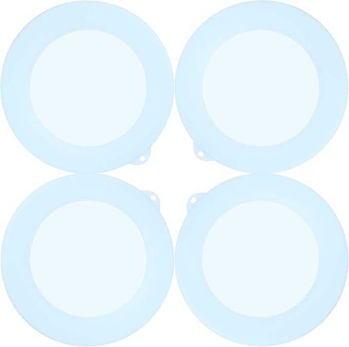 4 Pack Silicone Lids for Corelle Vitrelle 18-Oz Soup/Cereal Bowls, Freezer & Microwave & Dishwasher Safe (Bowl not included)