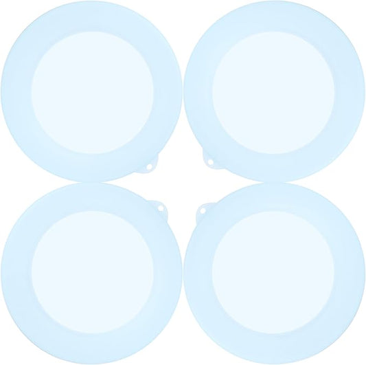 4 Pack Silicone Lids for Corelle Vitrelle 18-Oz Soup/Cereal Bowls, Freezer & Microwave & Dishwasher Safe (Bowl not included)