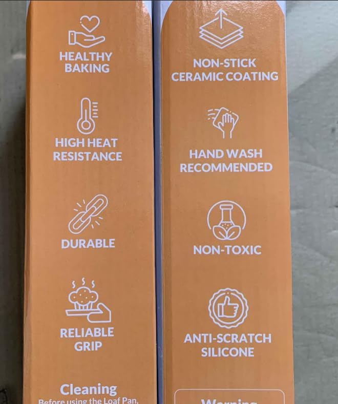 Boxiki Kitchen Premium Ceramic Bread Loaf Pan - 11x5 Non-Stick Bread Pan, Ideal for Homemade Bread Loaf, Meatloaf pan Suitable for Baking Enthusiasts