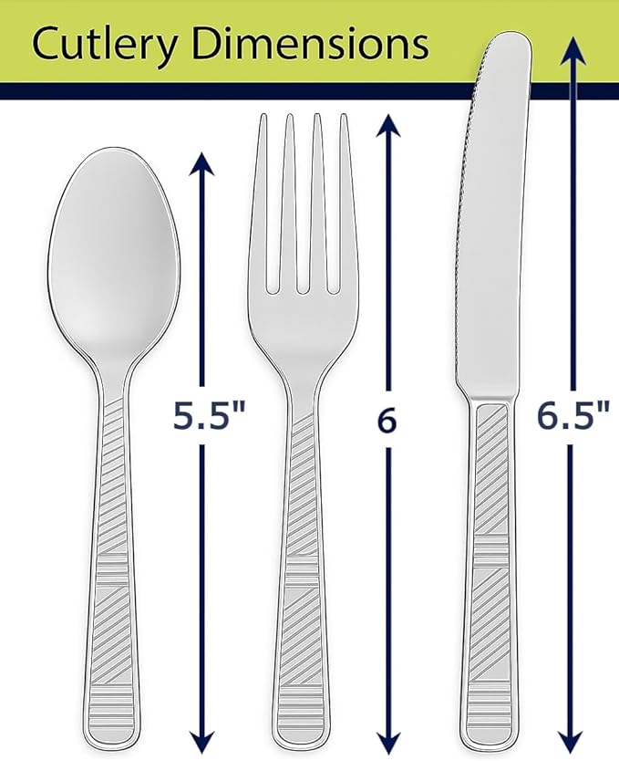 Party Dimensions 3000 Count Plastic Cutlery Combo Case, Disposable Clear Plastic Silverware Utensils Set, 1000 Forks, 1000 spoons, 1000 knives
