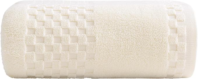 XIQ Bath Sheets 600GSM Combed Cotton Super Soft Luxury Bath Towels Extra Large Shower Towels for Bathroom (Cream, Bath Sheet-1PCS)