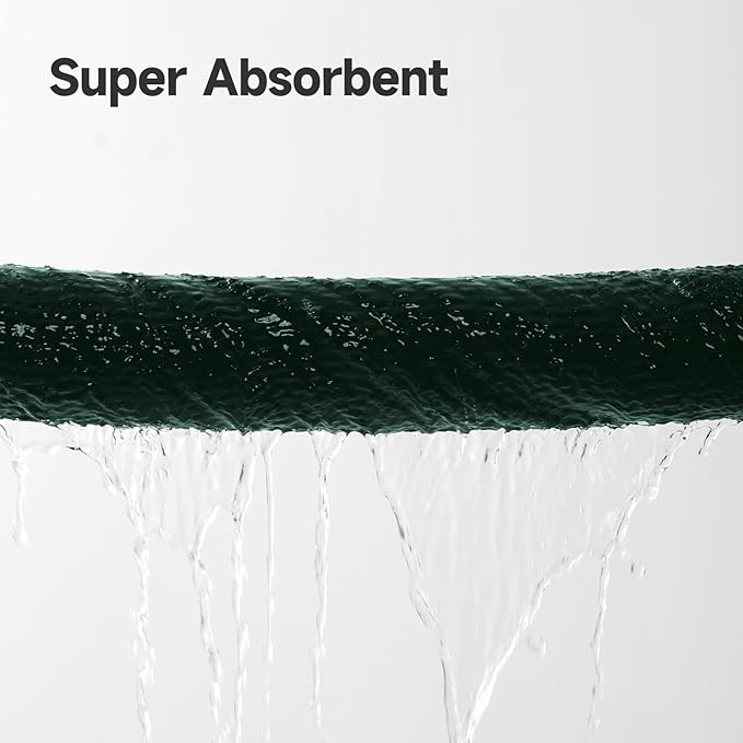 REDKISS Soft 6 Piece Bath Towel Set - 2 Bath Sheets, 2 Hand Towels, 2 Washcloths - Highly Absorbent, Quick Dry, Lightweight Towel Sets Collection, Premium Dark Green Towels for Bathroom, Gym & Spa