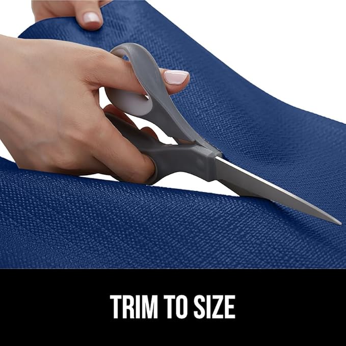 GORILLA GRIP Slip Resistant Drawer and Shelf Liner 2 Pack, Non Adhesive Water Resistant, Easy Clean and Trim, Smooth Surface Liners for Kitchen Cabinet, Shelves, Drawers, Pantry, 17.5 IN x 20 FT, Navy