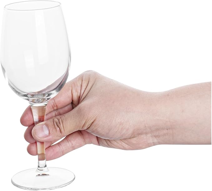 Restaurantware-Cascata 8.5 Ounce Dessert Wine Set, Set Of 12 Tempered Port Wine Glasses - Small Bowl, Chip-Resistant, Lead-Free Glass Dessert Glasses, Dishwasher-Safe, For Port Wines