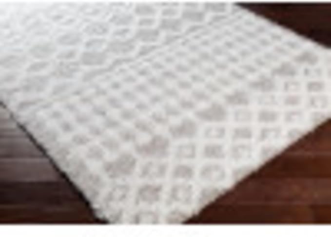 Livabliss Hapsburg Moroccan Shag Area Rug, 2' x 2'11", Light Gray