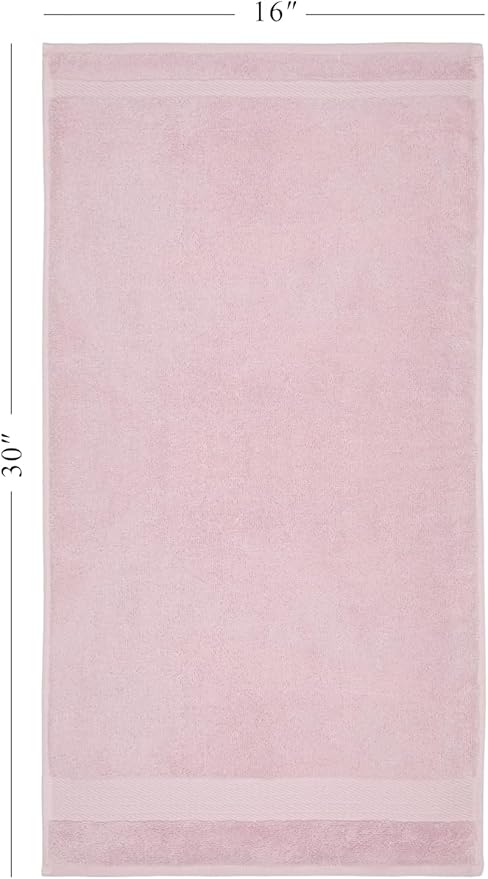 Ozdilek 6-Piece Bath Towel Set, 2 Bath, 2 Hand, 2 Wash100% Cotton Turkish Towels, 2 Bath Towels (30x60/550 GSM), 2 Hand Towels (16x30/575 GSM), 2 Washcloths (13x13/600 GSM) Towel Set (Mauve Pink)