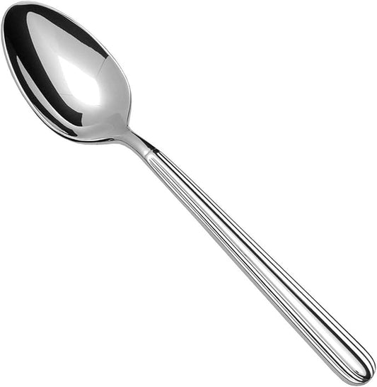 Fortessa Metropolitan 18/10 Stainless Steel Flatware Serving Spoon, 9.25-Inch