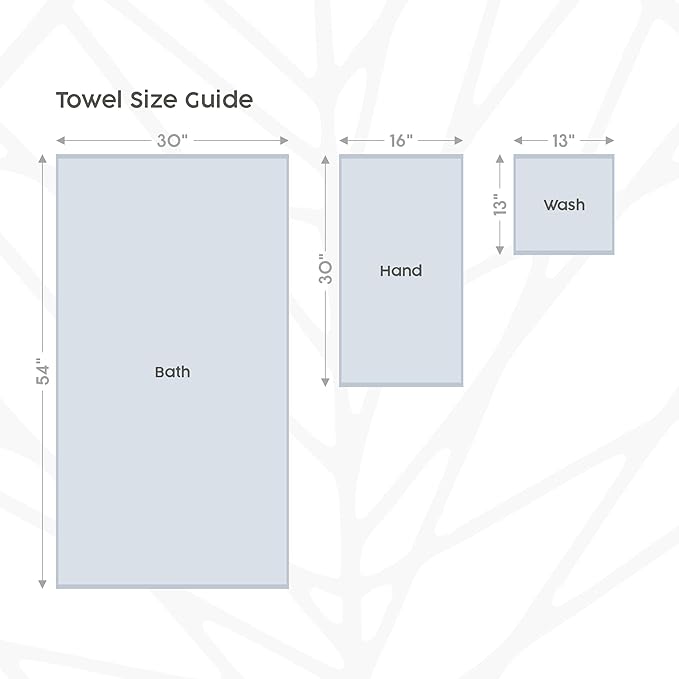 Farm to Home 100% Organic Christmas Bath Towel Set of 6 – GOTS & Oeko-TEX Certified Organic Cotton, Soft, Ultra Absorbent, Quick Dry - Includes 2 Bath Towels, 2 Hand Towels, 2 Washcloths - Sky