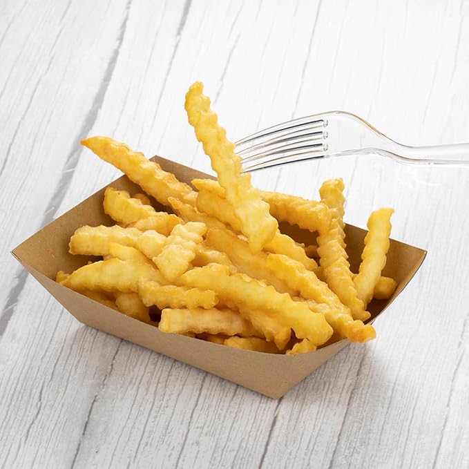 200 Count Clear Disposable Plastic Forks, Heavy Weight Disposable Forks Plastic Utensils for Parties, Picnics, Big Event, Daily Use