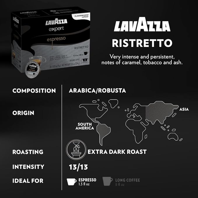 Lavazza Expert Variety Pack, Contains Light, Medium, and Dark Roast Espresso and Coffee Capsules, Compatible with Lavazza Classy Machines (36 Capsules)