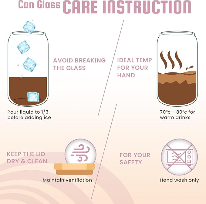 Christmas Day Gifts for Auntie from Niece - Mother’s Day Birthday Gifts for New Auntie, To Be Auntie, Aunt Announcement, Promoted To Aunt - 16 Oz Can Coffee Glass