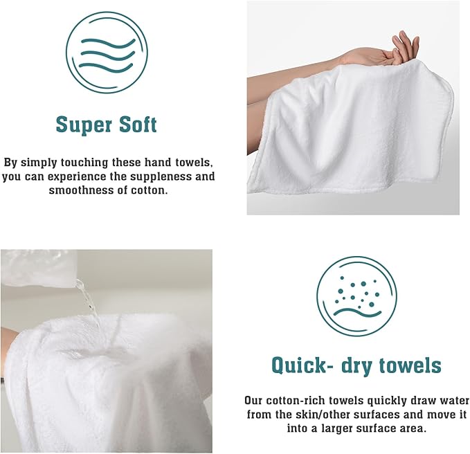 Giwawa Sun Mountain Hanging Kitchen Towels 2PCS Abstract Forest Hand Towels Tie Towel with Loop Soft Dish Towels for Bathroom Laundry Room Decor