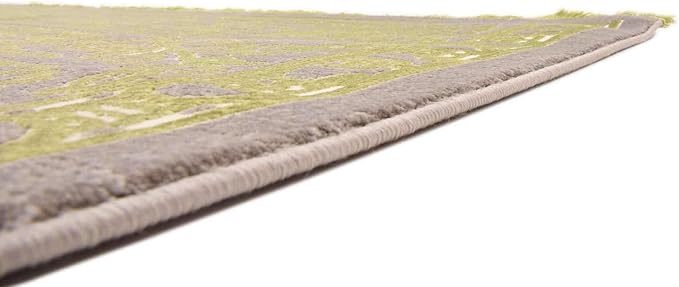 Unique Loom Traditional Classic Intricate Design Distressed Vintage Detail, Area Rug, 9' 0" x 12' 0", Light Green/Gray