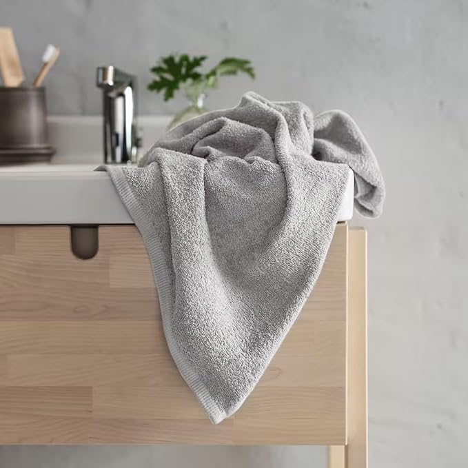 Delara 100% Organic Cotton Towels 650 GSM Plush Feather Touch Quick Dry Bath Towel, Pack of 4 GOTS Certified, Oeko-Tex Green Certified, Organic Cotton Bath Towel, 30"X58"