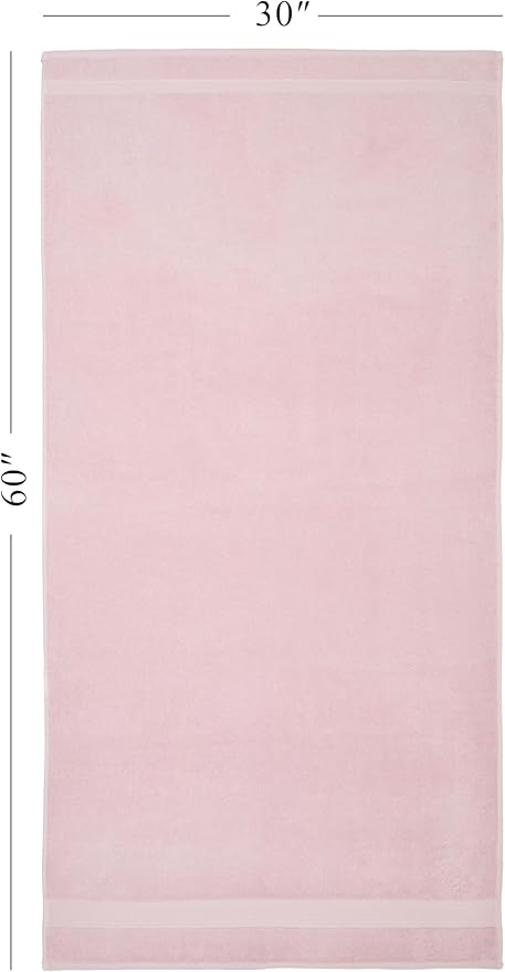 Ozdilek 6-Piece Bath Towel Set, 2 Bath, 2 Hand, 2 Wash100% Cotton Turkish Towels, 2 Bath Towels (30x60/550 GSM), 2 Hand Towels (16x30/575 GSM), 2 Washcloths (13x13/600 GSM) Towel Set (Mauve Pink)